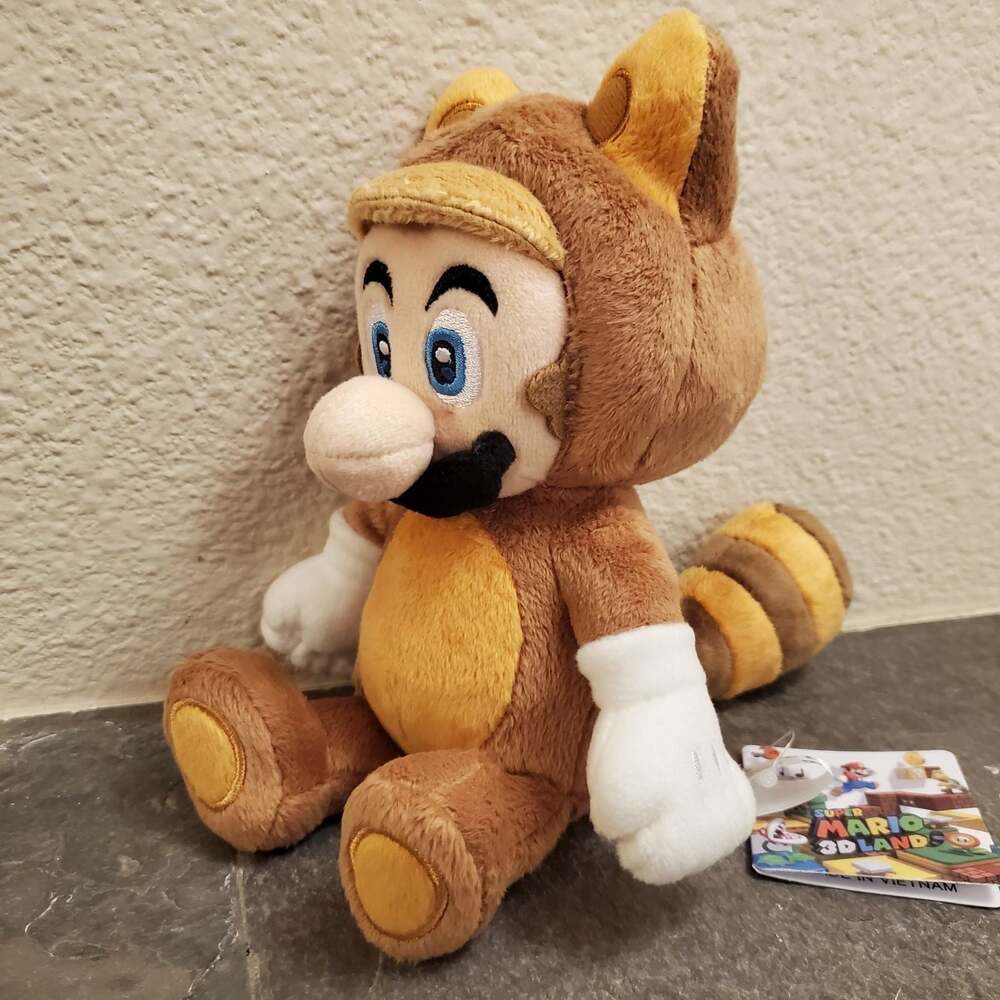 Plush - Tanooki Raccoon Mario 9 Inch (NEW) - Super Mario - Nintendo